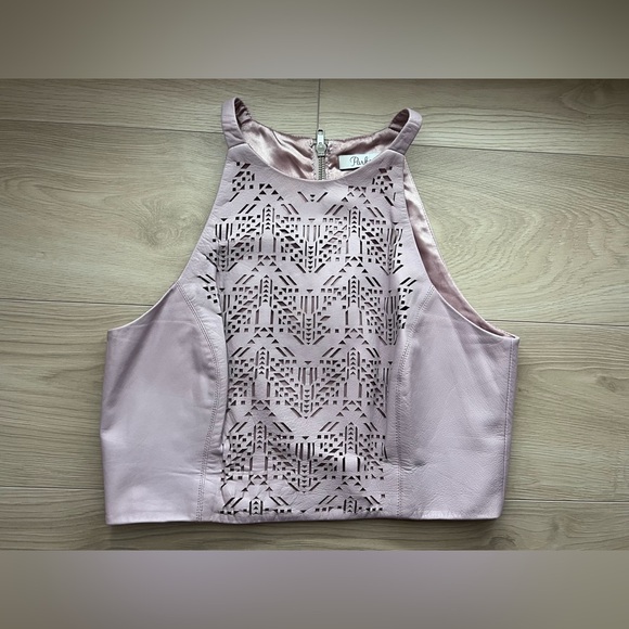 Parker halter style cropped leather top - Picture 17 of 17